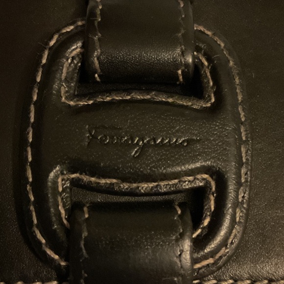 Ferragamo Black Leather Buckle Wallet - Picture 2 of 10